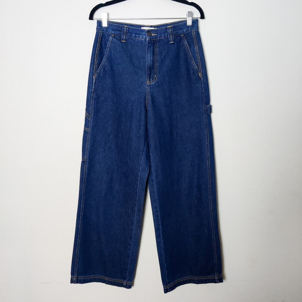 Cello Wide Leg Carpenter Jeans 100% Cotton Denim Size 3 / 28" Work Wear